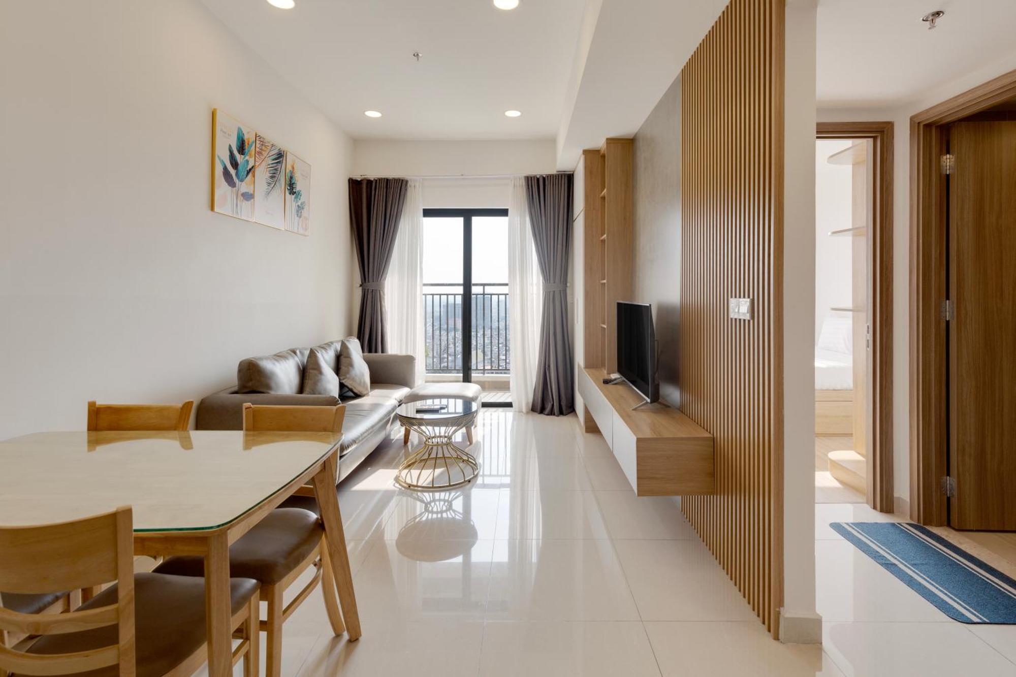 Smile Home - Soho Apartment Balcony - Modern Comfortable Ho Chi Minh-staden Exteriör bild