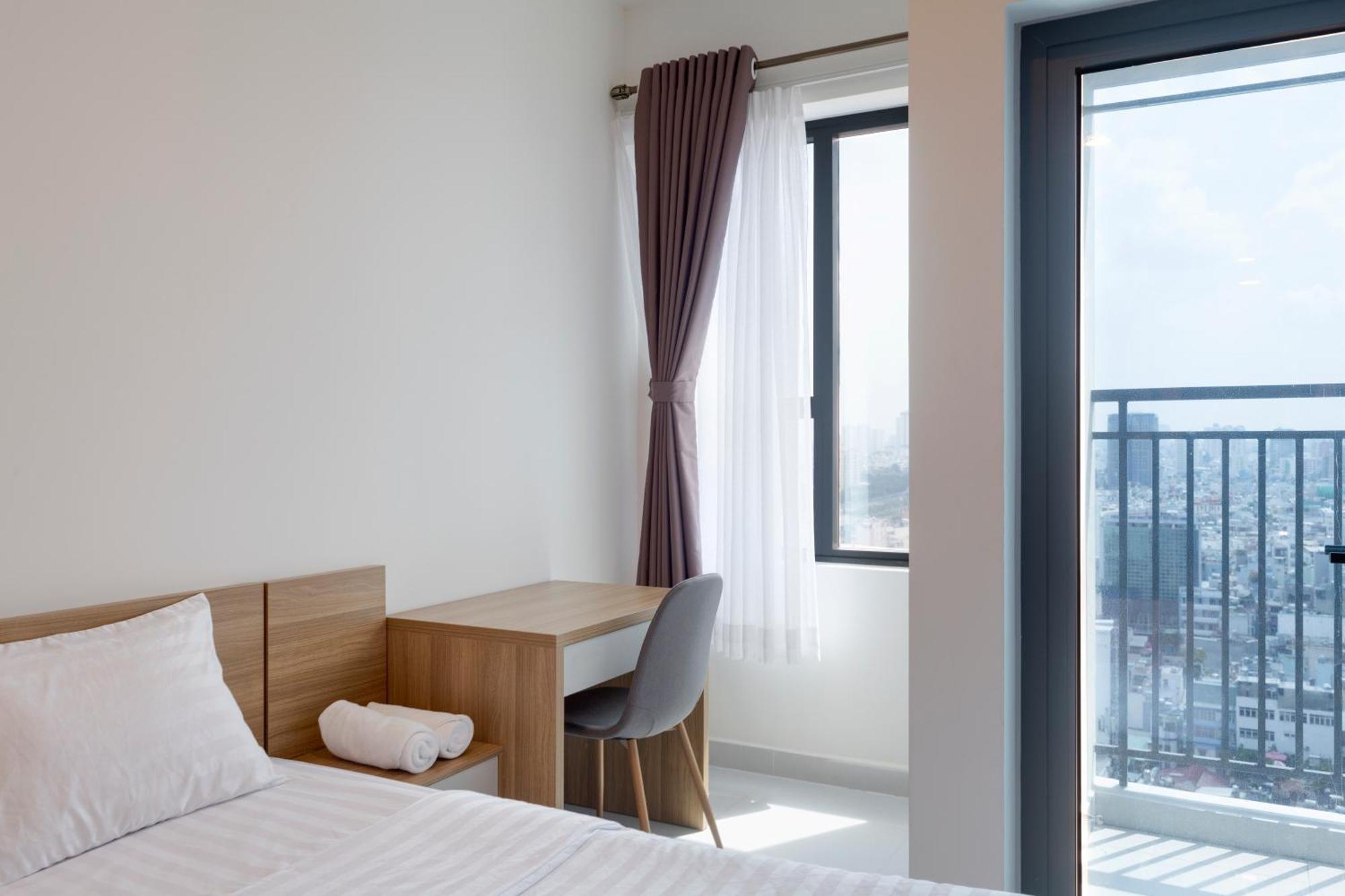 Smile Home - Soho Apartment Balcony - Modern Comfortable Ho Chi Minh-staden Exteriör bild